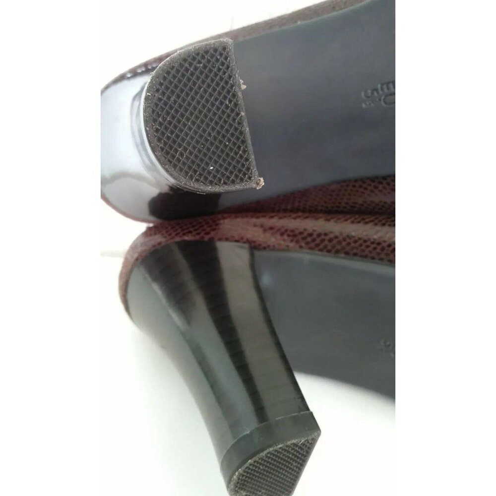 Aerosoles Cinch Worm Women's Brown Vegan Mules Slip On High Heels Sandals 7.5 B - Picture 7 of 10
